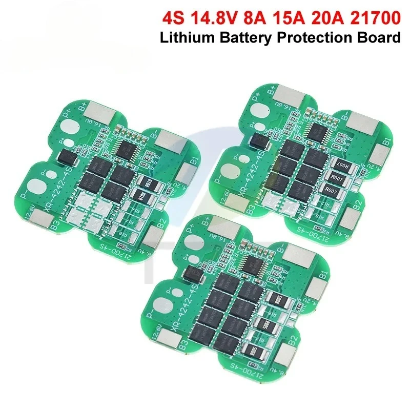 4S 21700 BMS 20A 15A 8A Charging Module 16.8V Li-ion Lithium Battery Charge Board Protection Board for Drill Motor Electric Tool