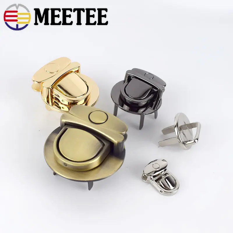 1/2Pcs 16-35mm Women Bag Lock Snap Buckle Metal Handbag Twist Turn Locks Closure Replacement Clasps DIY Hardware Accessories