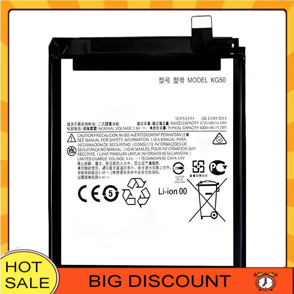 

Mobile Phone Battery 4000Mah For Motorola Moto KG50 Safe