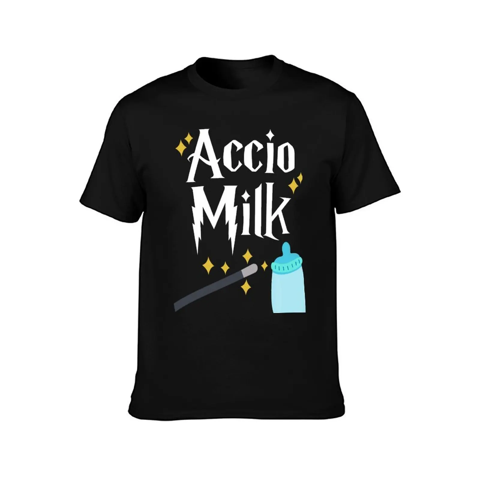 Accio Milk baby casts a spell wizard funny magic saying Men T Shirt man t shirts for men casual
