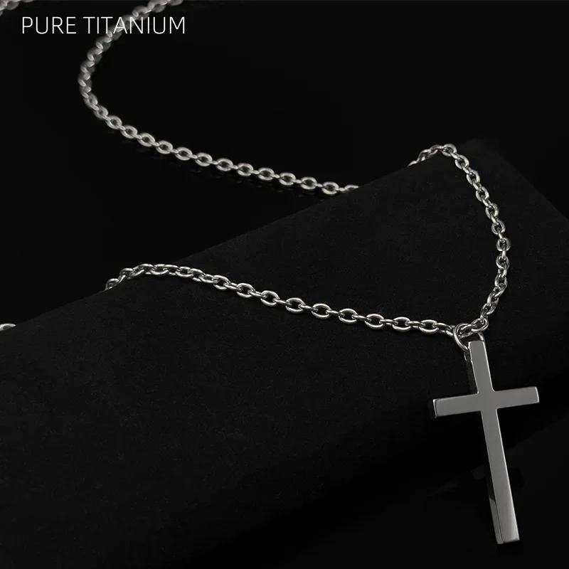 Pure Titanium O Chain Ultra-Lightweight Anti-Allergy 3/3.5/4.5mm Finely Retro Welding Single Chain Necklace for Hanging Pendant