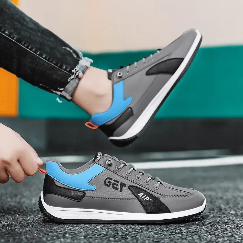 Man Shoe Flat Fashion 2024 Casual Shoes For Men Breathable Sneakers Hiking Cheap Liquidation Size 45 Korean Style Offer Deals image 3