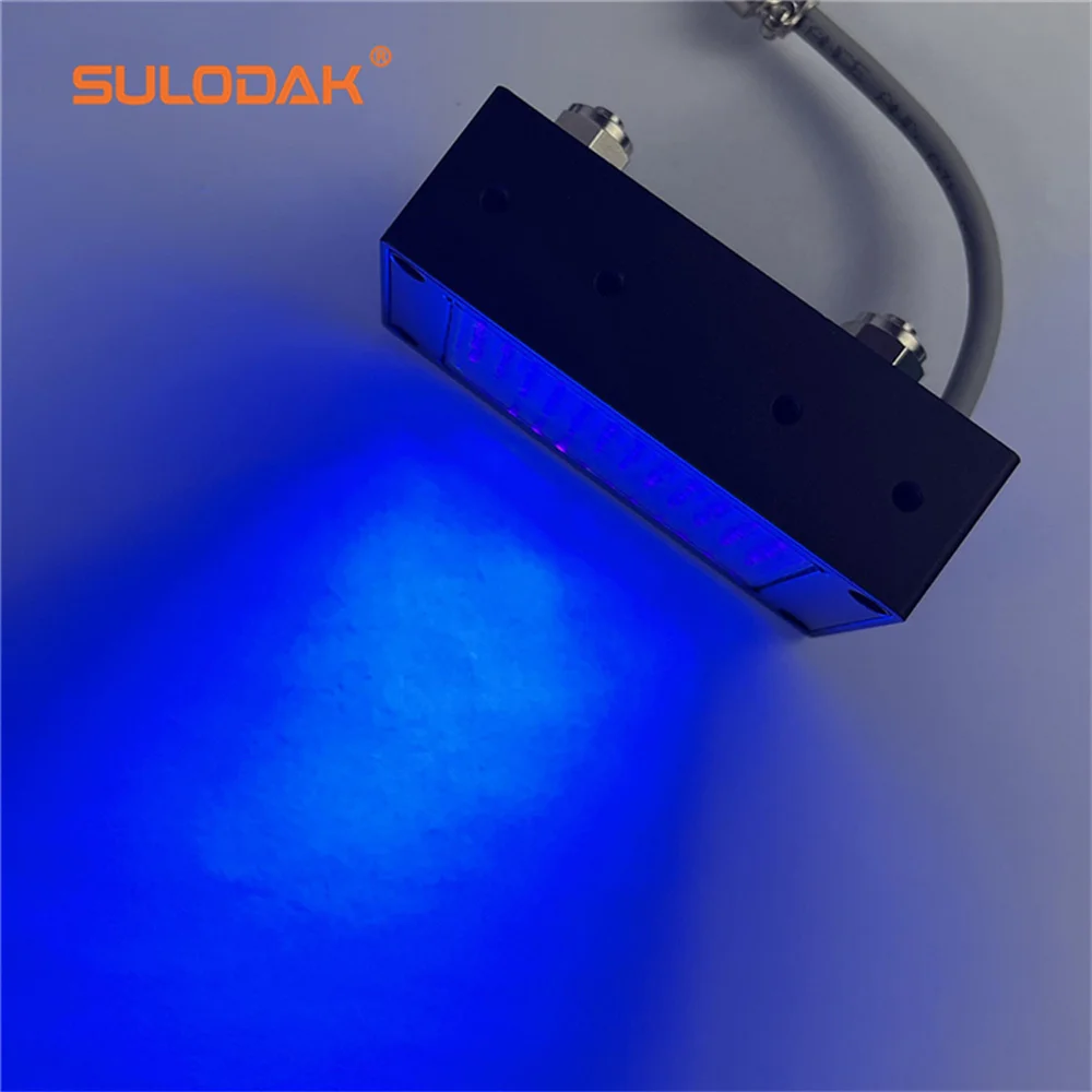 Comprimento de onda ajustável UV LED cura lâmpada, PET, tela PP impressão, tinta UV, luz de cura adesiva
