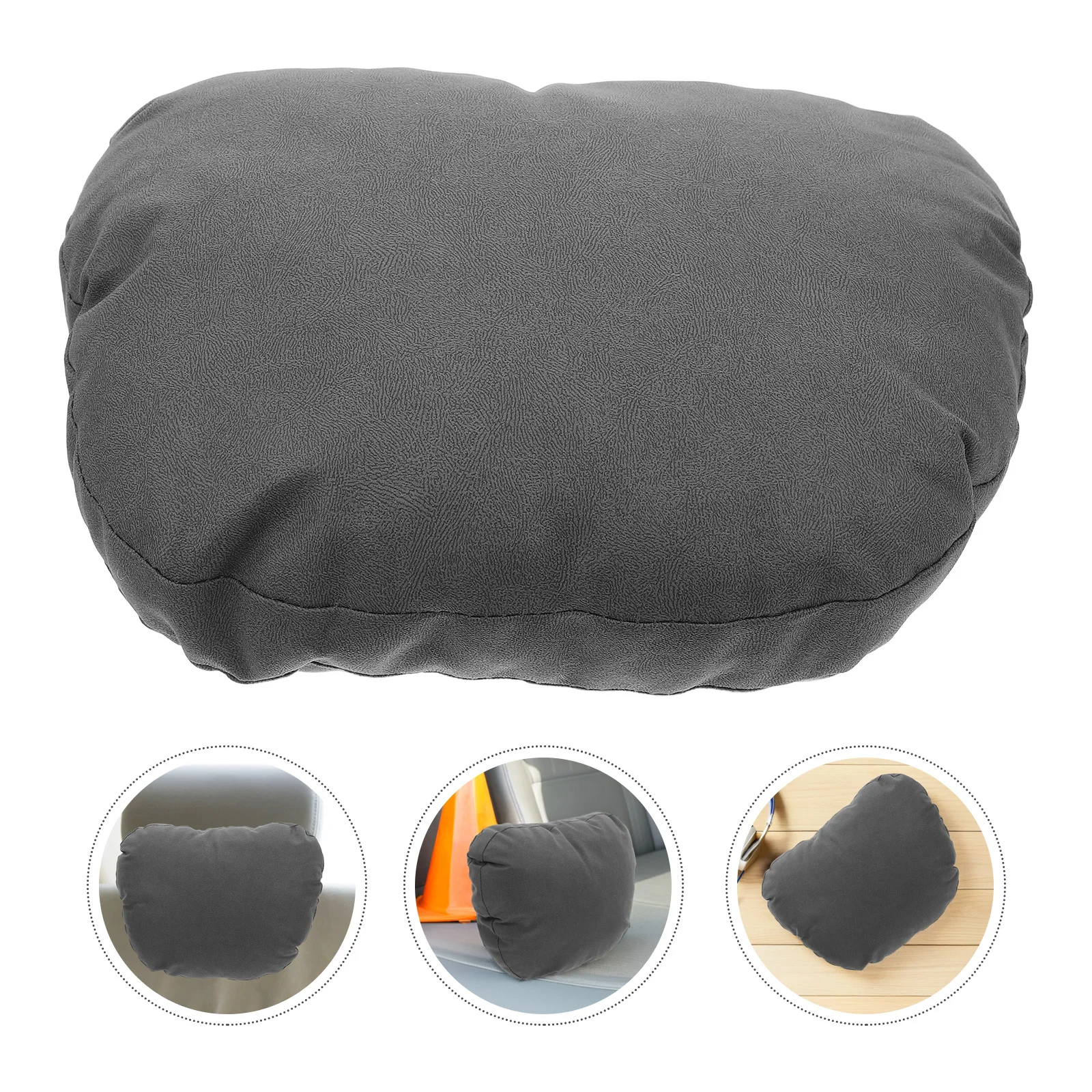

2Pcs Car Neck Pillow Ergonomic Headrest Support Soft Suede Cotton Filling Neck Cushion for Driver Seat Travel Relaxation