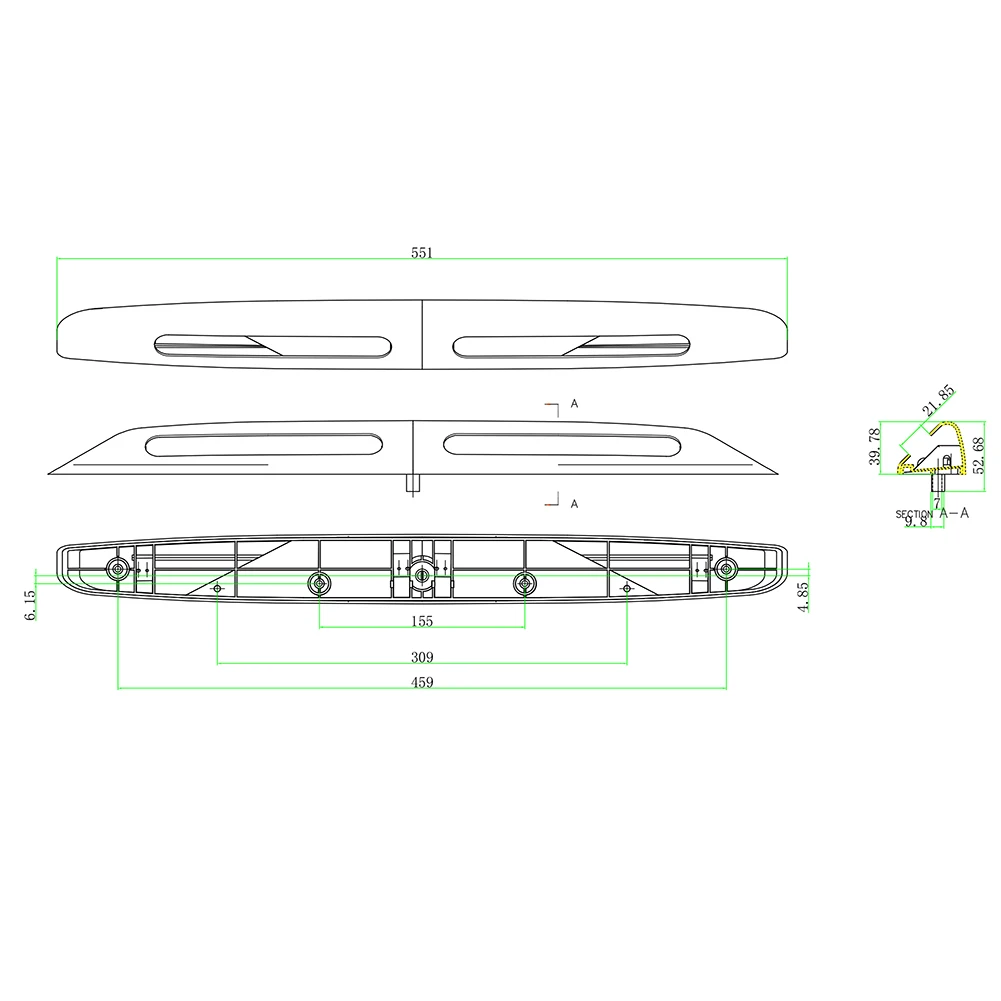 12V 6W Camper Awning RV LED Light Bar Camper LED Porch Light 700LM LED Camper Trailer Awning Light for Yacht Marine Boat Trailer
