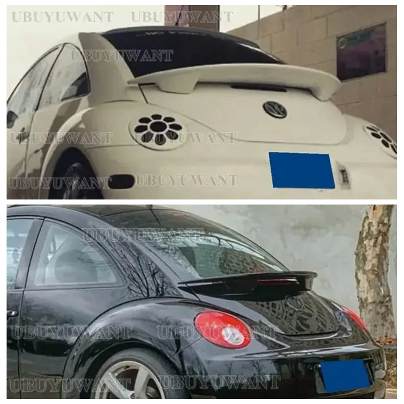 Für Volkswagen VW Käfer 1998-2010 Hinten Stamm Spoiler Flügel Lippe Hohe Qualität Glanz Schwarz Carbon Faser Körper Kit abdeckung