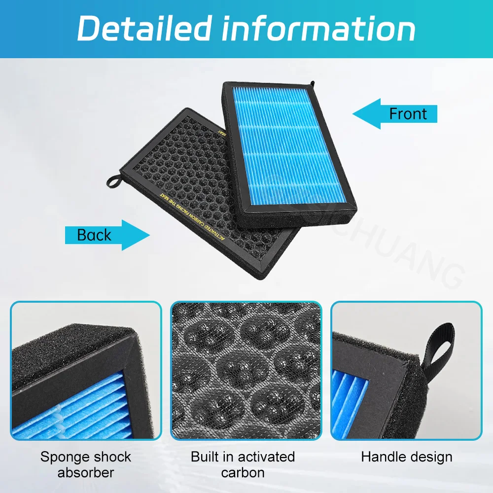 

Car Activated Carbon Cabin Air Conditioning Filter For Tesla Model Y 3 2017 2018 2019 2020 2021 2022 2023 Interior Accessories