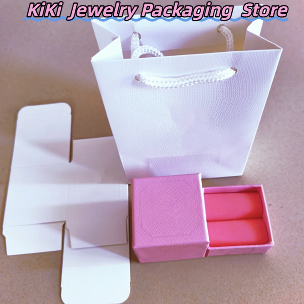 

New Model 1 Set Fashion Beautiful W Ring Pink Packaging Box Set