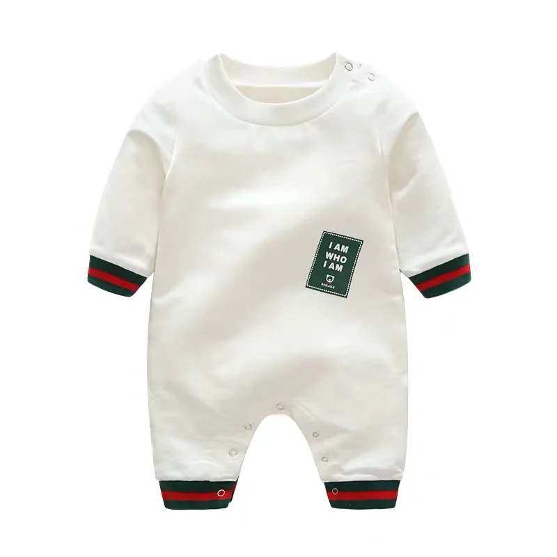 High Quality infant Baby Clothes Boy Girl Onesie romper new born onesies with long slleve for Spring Autumn 0-24M Solid cotton