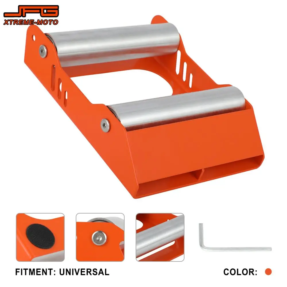 

Universal Orange Wheel Cleaning Bracket Clean Tool Stands Heavy duty Motorcycles For KTM Suzuki YAMAHA Kawasaki Street Bike Moto