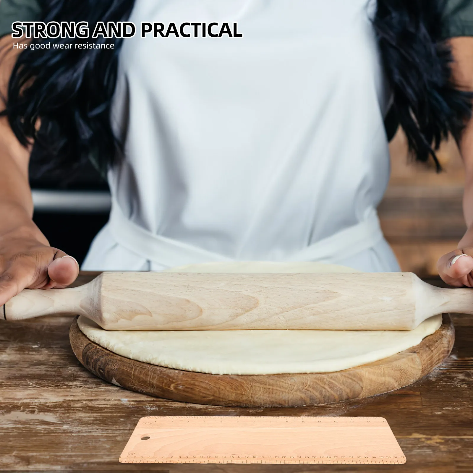 Wooden Bread Dough Transfer Board Lightweight Smooth Surface Baking Supply Dough Flipping Board French Bread Transfer