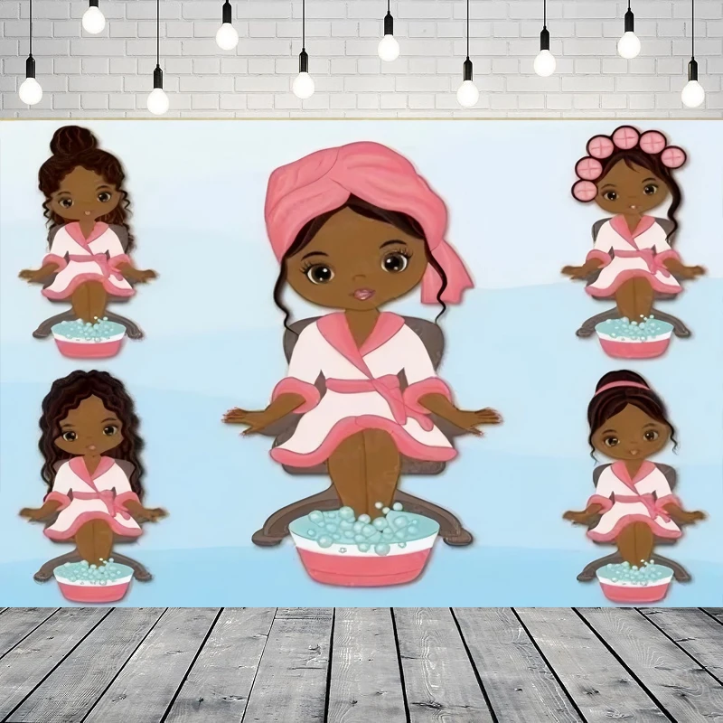 

Фон для фотосъемки для девочек, салон, спящий, спа, день, фон, красота, пузыри, спа-ванна для ног, домашний вечерние фон, настенный баннер, декор