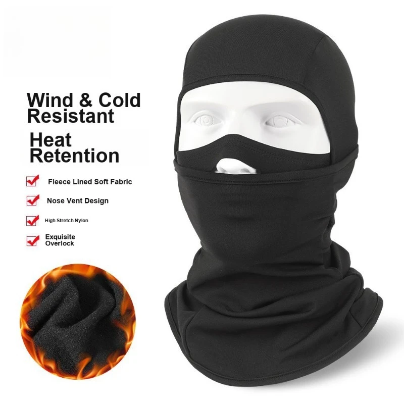 Fleece Integrated Ski Warm Face Head Cover Multifunctional Winter Tactical Face Mask with Neck Protection