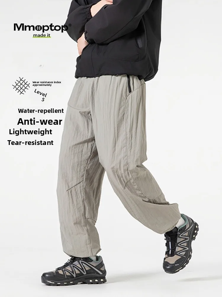 

Мужские повседневные брюки MMOPTOP, весенние модные ветрозащитные износостойкие брюки свободного кроя для отдыха на природе, длинные брюки для пар