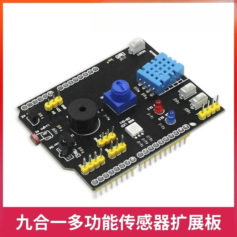 R3 Sensor Expansion Board DHT11 Temperature and Humidity 9-in-1 Multi-function Expansion Board