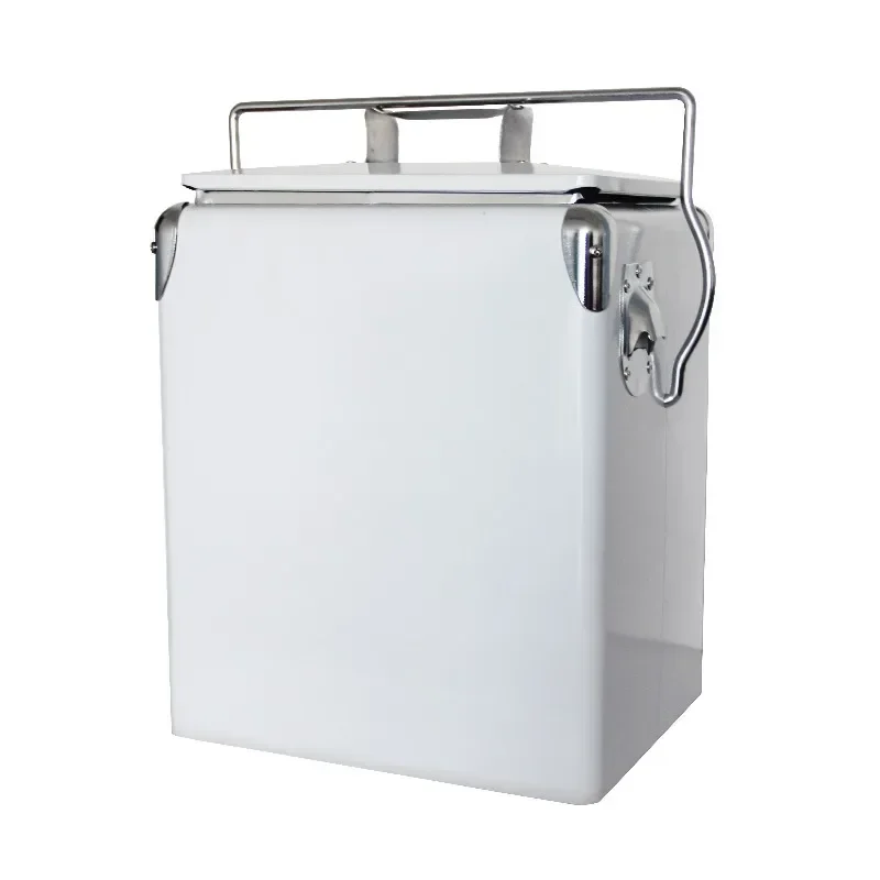 

New design outdoor retro refrigerated tank refrigerated box 13L metal refrigerated box ...