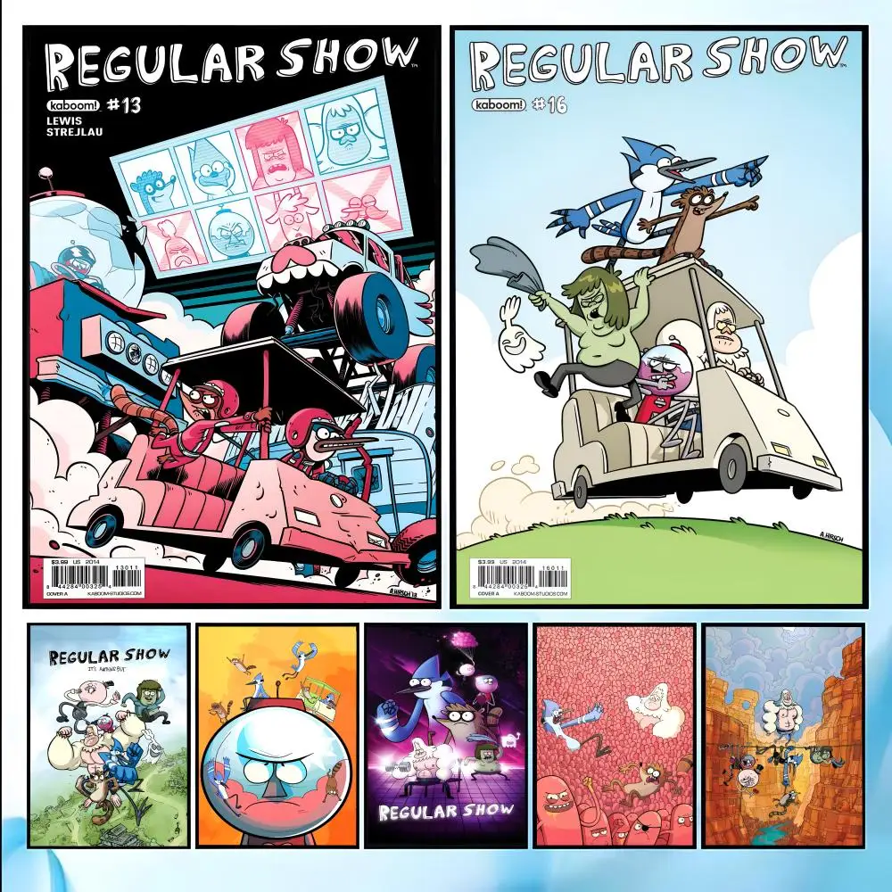 R-Regular Cartoon Show Poster HD Art Sticky Wall Waterproof Home Living Room Bedroom Bar Aesthetic Decoration