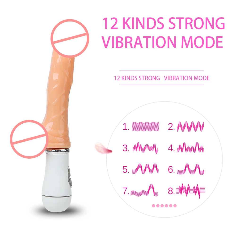 IKOKY Realistic 12 Mode Squirting Cock Sex Toys for Woman Orgasm Masturbation Ejaculating Dildo Vibrating Penis Adult Products