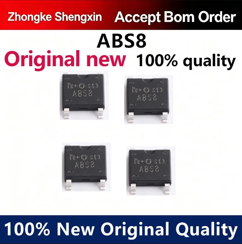 （5pcs-100pcs）ABS8 patch: SOP-4 bridge stack 1A/2A1000V bridge rectifier