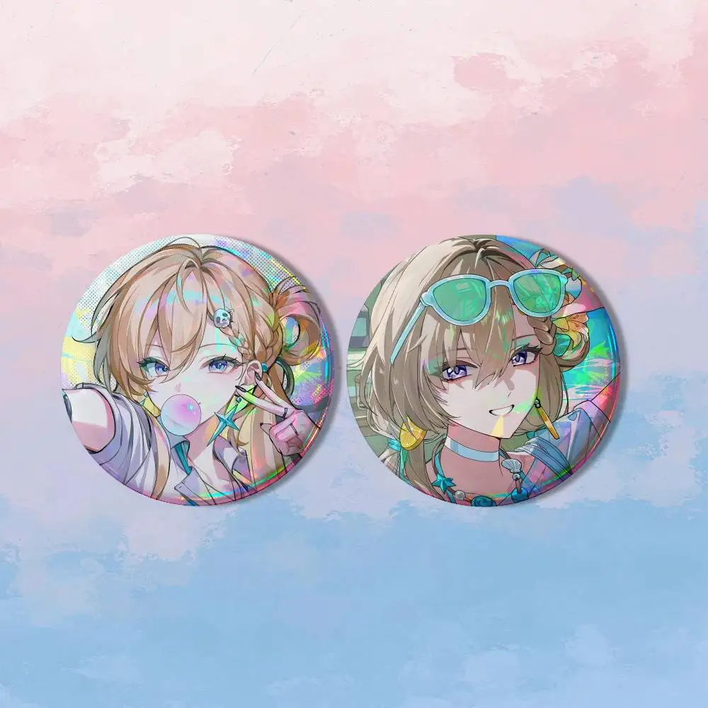 Wuthering Waves Lyane HD Print Round Lapel Pins Pretty Derby 2 piece set Round Display Brooches Brooch Badges