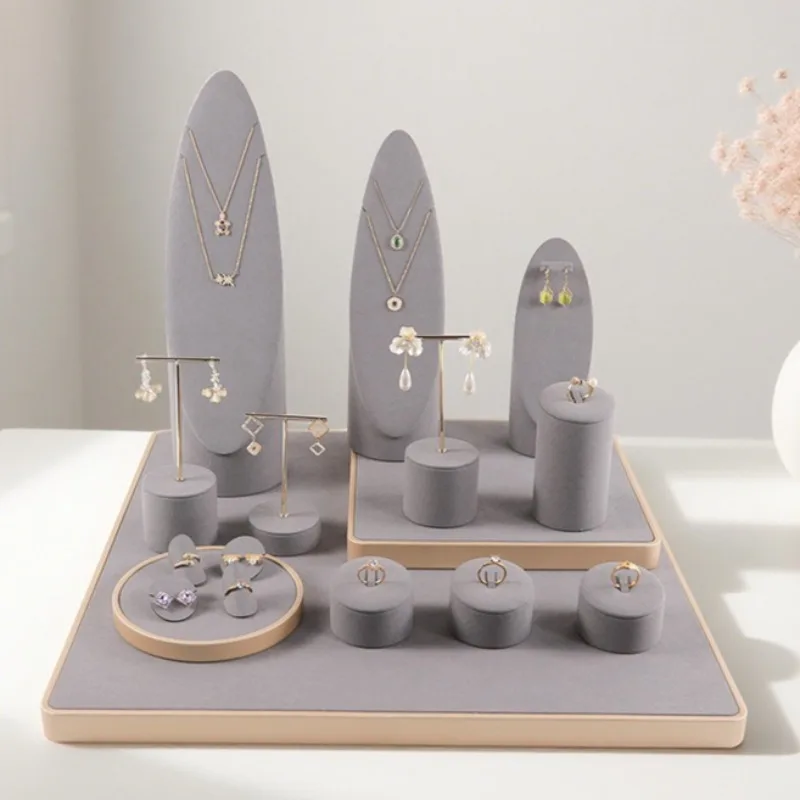 

Бархатный органайзер для ювелирных изделий, подставка для женского ожерелья, сережек, стеллаж для выставки товаров, эстетический держатель для хранения ювелирных изделий, ювелирное кольцо, полка для подвески