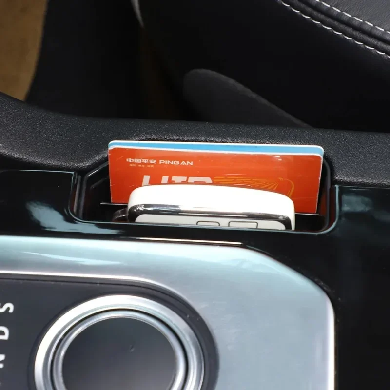 

For Land Rover Discovery 4 LR4 2016-2016 ABS Black Car Gear storage phone box sundries organizer car accessories