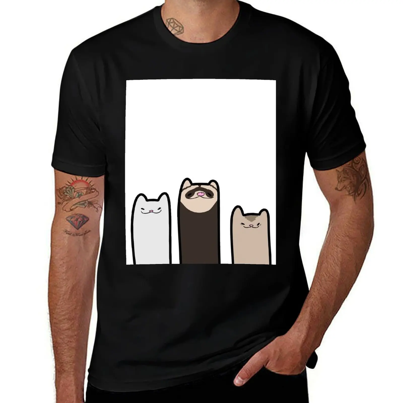 

The Three T-Shirt t shirt men 100% cotton luxury brand man graphic t shirt t shirt man luxury T-Shirt