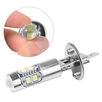 1 Pair H1 H3 LED Headlight Bulb 100W High Low Beam Fog Driving Light Bulbs 6000K White Bight for Auto Car Truck SUV Headlamp
