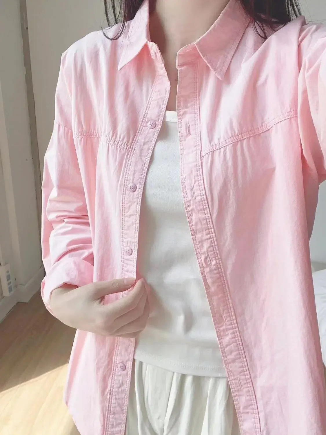 202 pink-with pockets heavy cotton