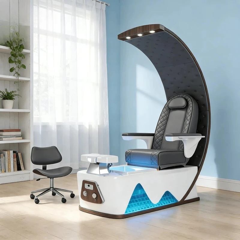 Modern Luxury Spa Nail Foot Massage whirlpool Electric Throne Chair for Manicure and Pedicure Bowl Chairs for Salon