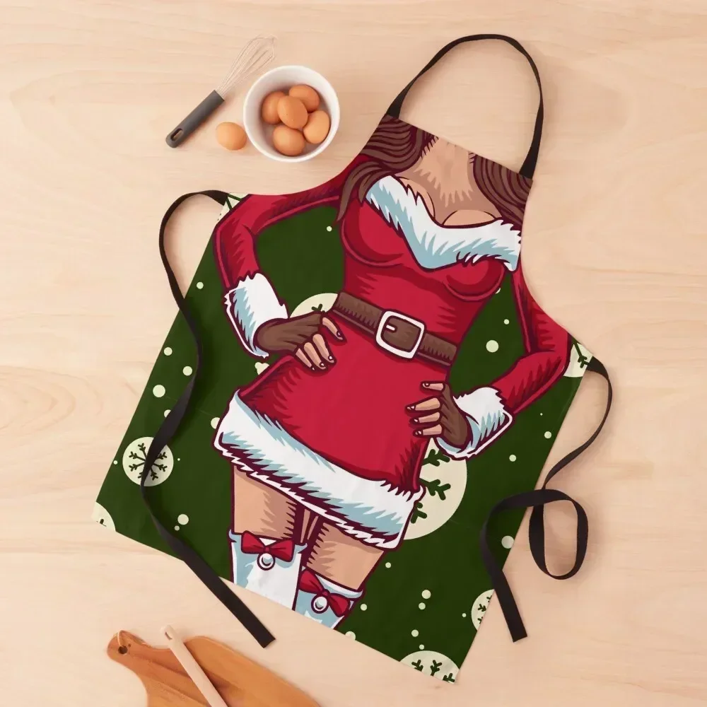 

Sexy Funny Santa - Best Funny Christmas Gift Apron Nursing barber men Men'ss Dress Apron