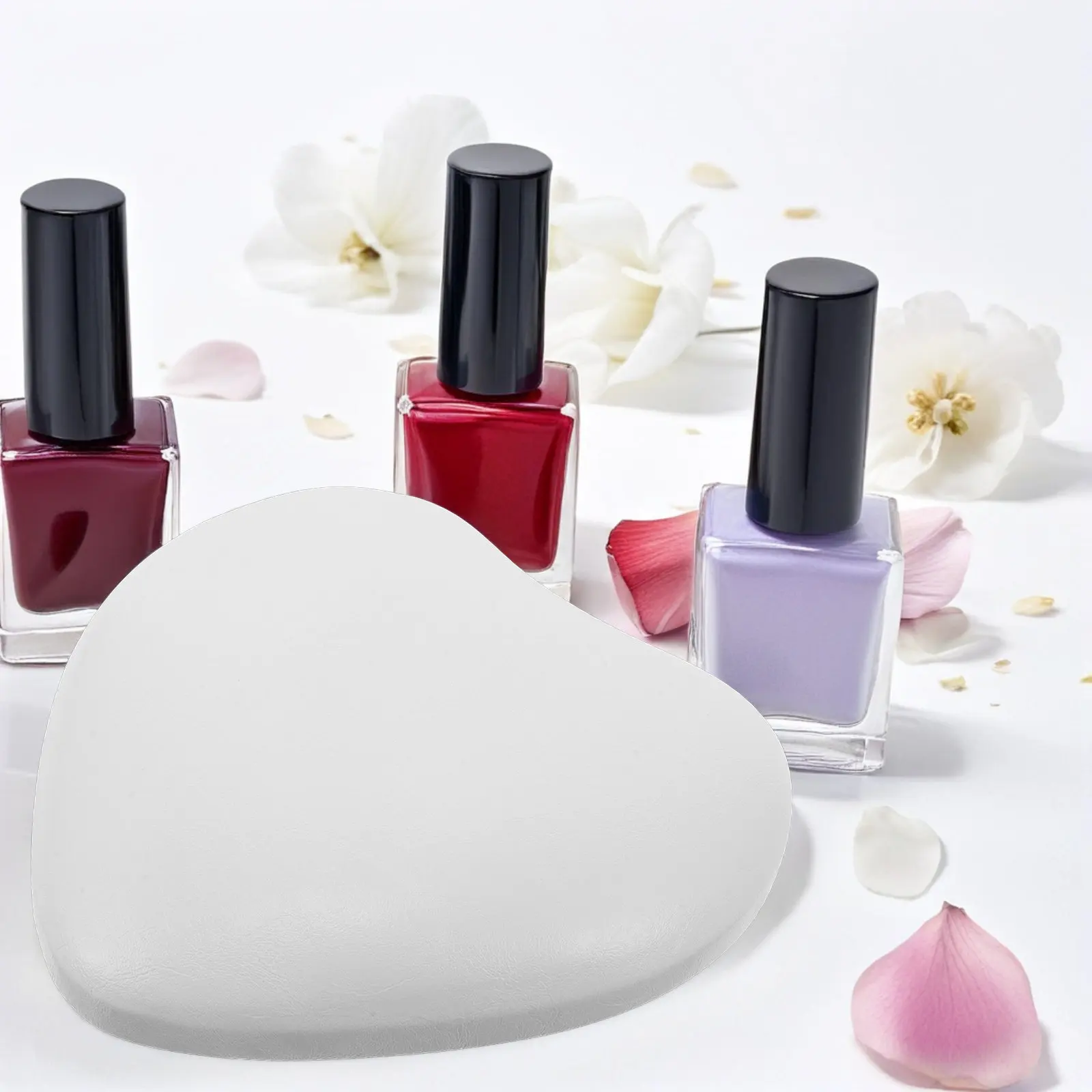 

Heart Shaped Memory Foam Nail Arm Rest Ergonomic Pillow for Manicure Tattoo Hand Care Comfort Nail Tech Elbow Rest