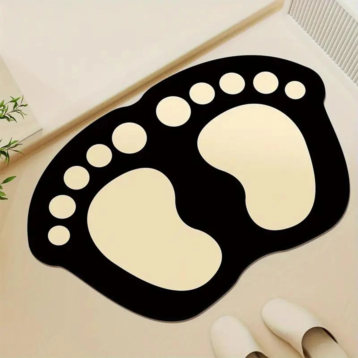 Super absorbent quick-drying soft bathroom mat non-slip diatom mud bathroom floor mat kitchen decorative mat