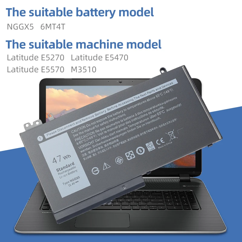 Imagem -06 - Bateria do Portátil para Dell Latitude Dell Latitude E5270 E5470 M3510 E5570 Jy8d6 E5550 954df 0jy8d6 Suozhan-nggx5