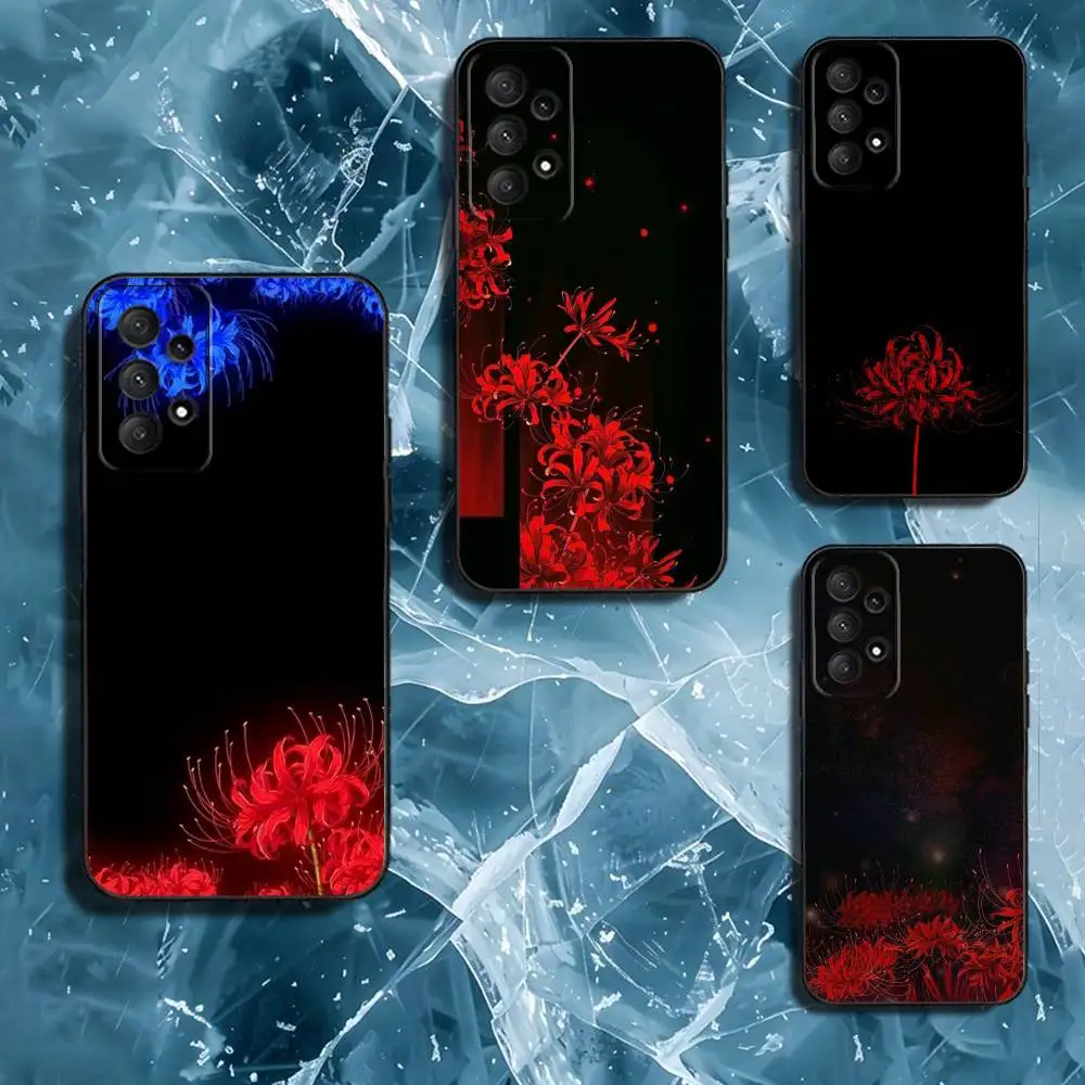 

Tokyo G-Ghoul Red Spider Lily Phone Case For Samsung Galaxy A13,A21s,A22,A31,A32,A52,A53,A71,A80,Soft Black Shell