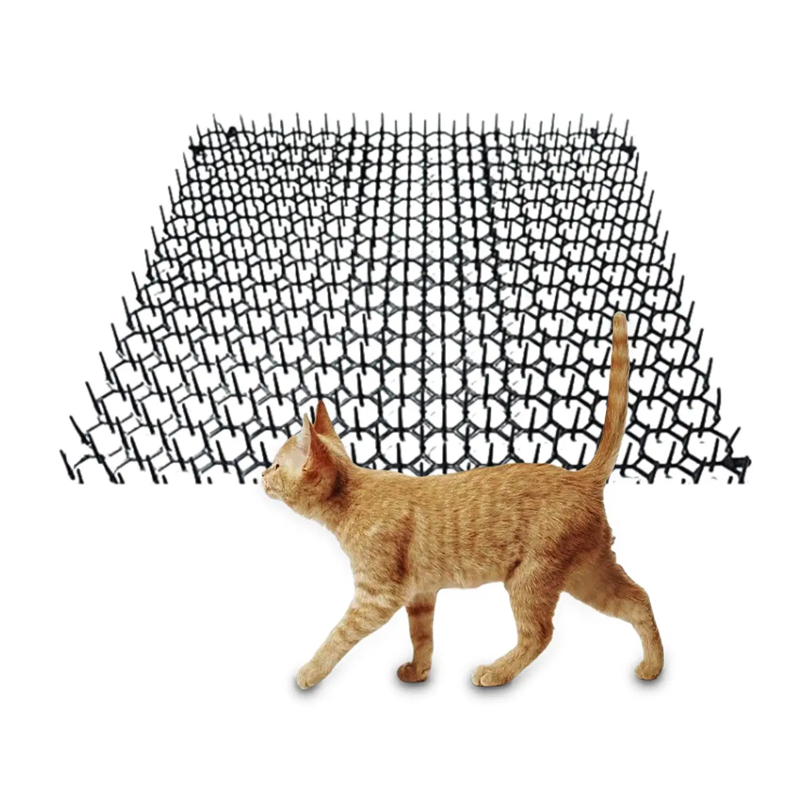 

Anti Cat Repellent Cat Scat Mat with PP Spikes 34x42cm Durable for Flower Beds,