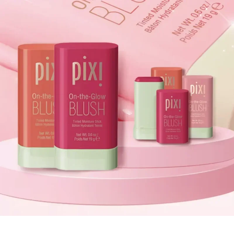 Pixi-Bâton de blush imperméable pour le maquillage, produit fonctionnel, facile à appliquer, crème pour blush, rendu de haute qualité, éclaircissant le teint de la peau, tendance