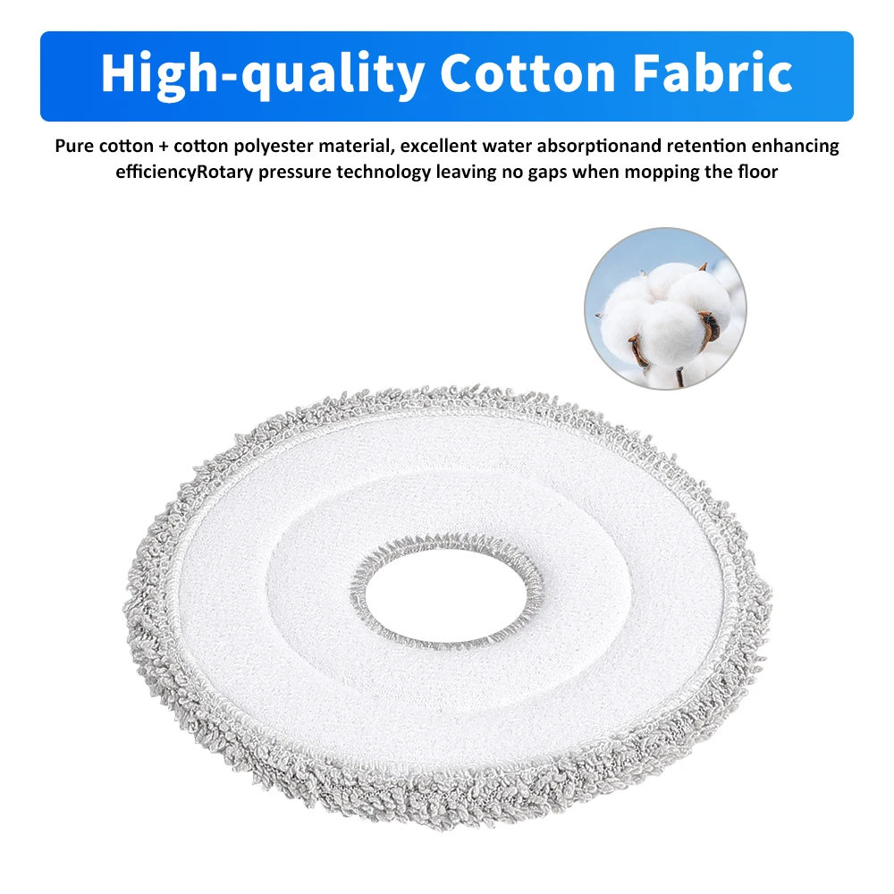 Mop Cloth Replacement Pads For DJI ROMO P / ROMO S / ROMO A Robot Vacuum Cleaner Washable Cleaning Mop Pads Spare Accessories