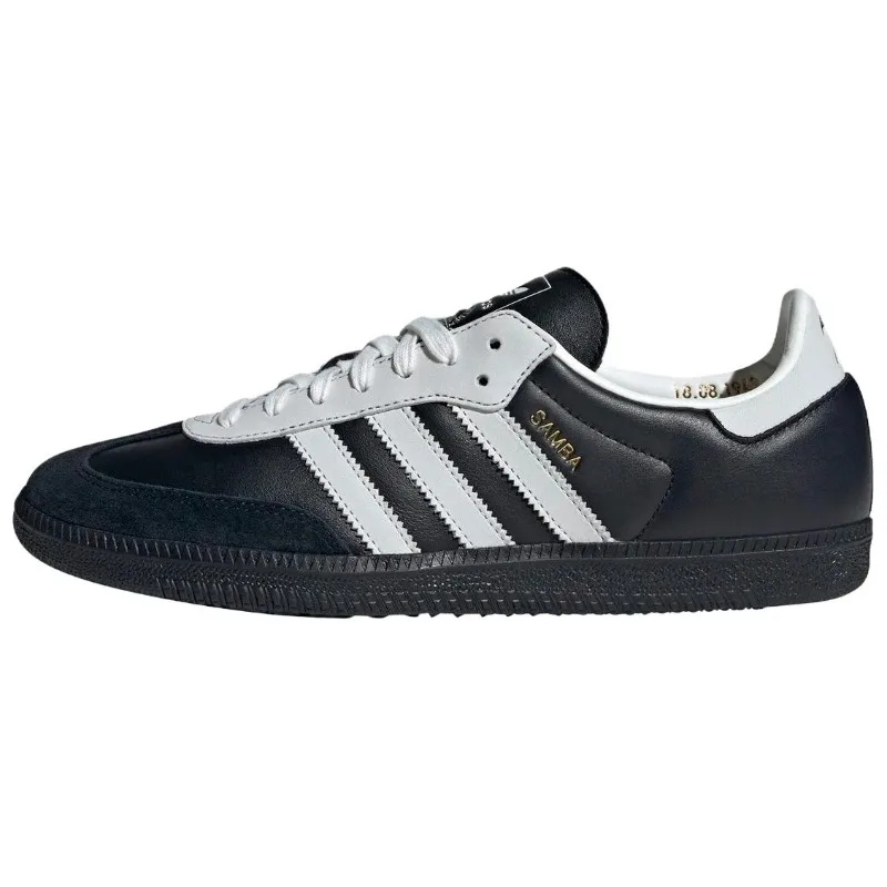 Adidas Originals Samba OG 75th Anniversary Unisex Core Black Cloud White Classic Retro Soccer Style German Training JP5282