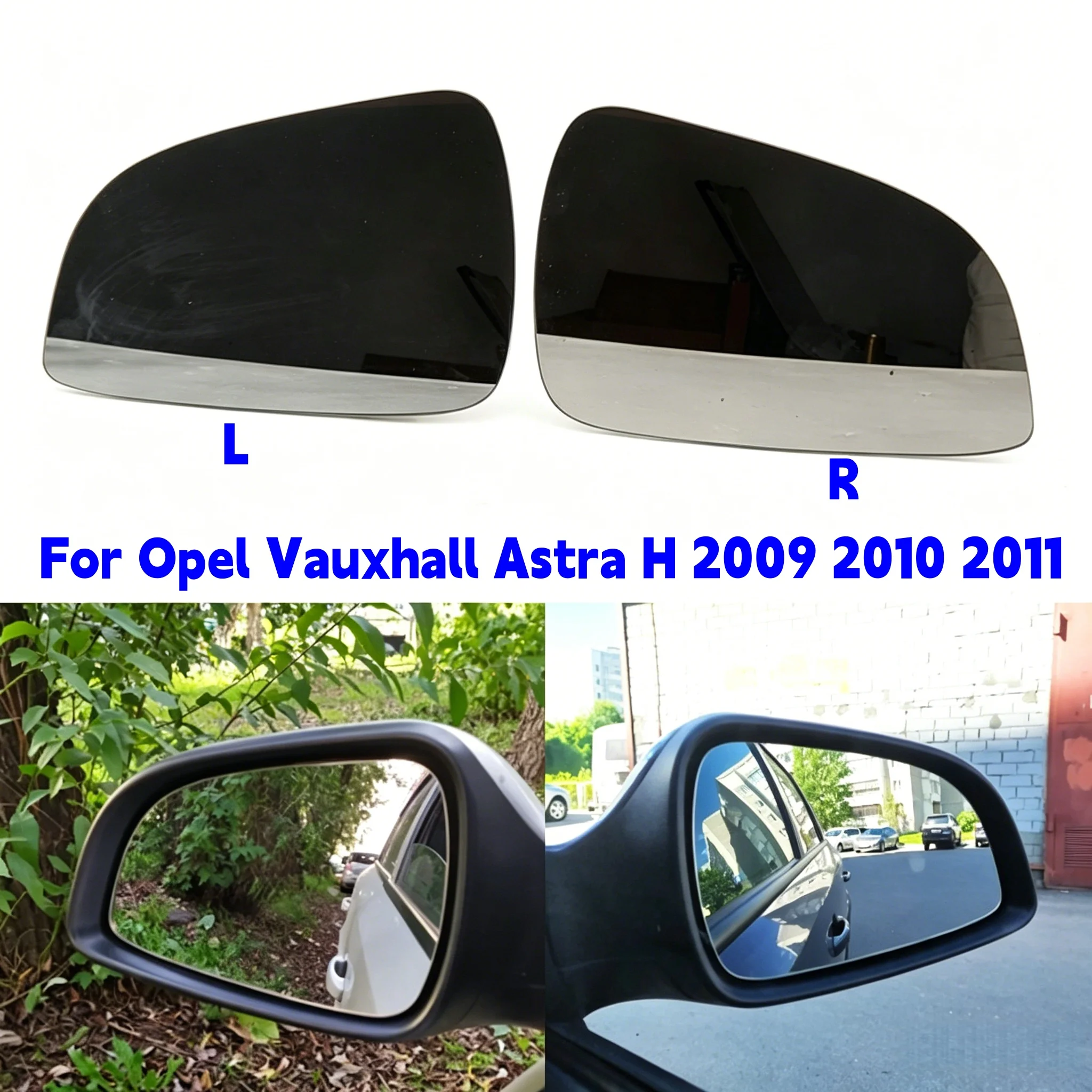 L/R Heated Car Rearview Mirror For Opel Vauxhall Astra H 2009 2010 2011 Heating Side Mirror Lens Door Wing Rear View Mirror