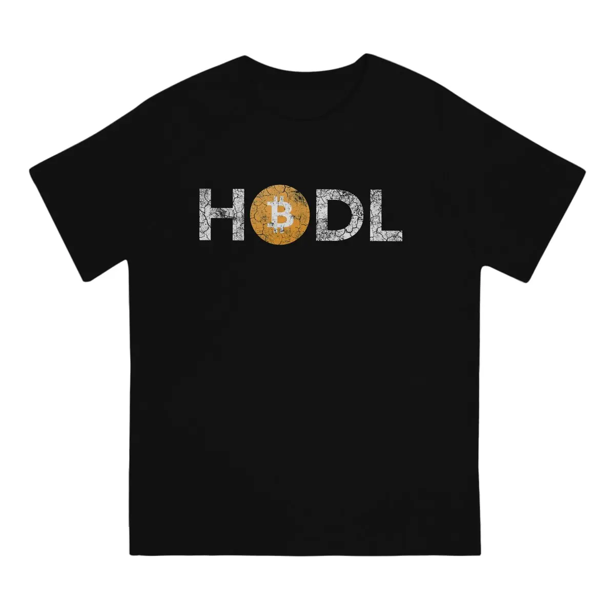 Cryptocurrency Art Men's TShirt Vintage HODL Fashion T Shirt Original Streetwear Hipster