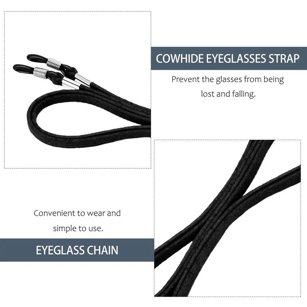 

6 Pcs Anti-loss Glasses Rope Adjustable Eyeglass Chain Cord for Men Frame Eyeglasses Holder Straps Suede