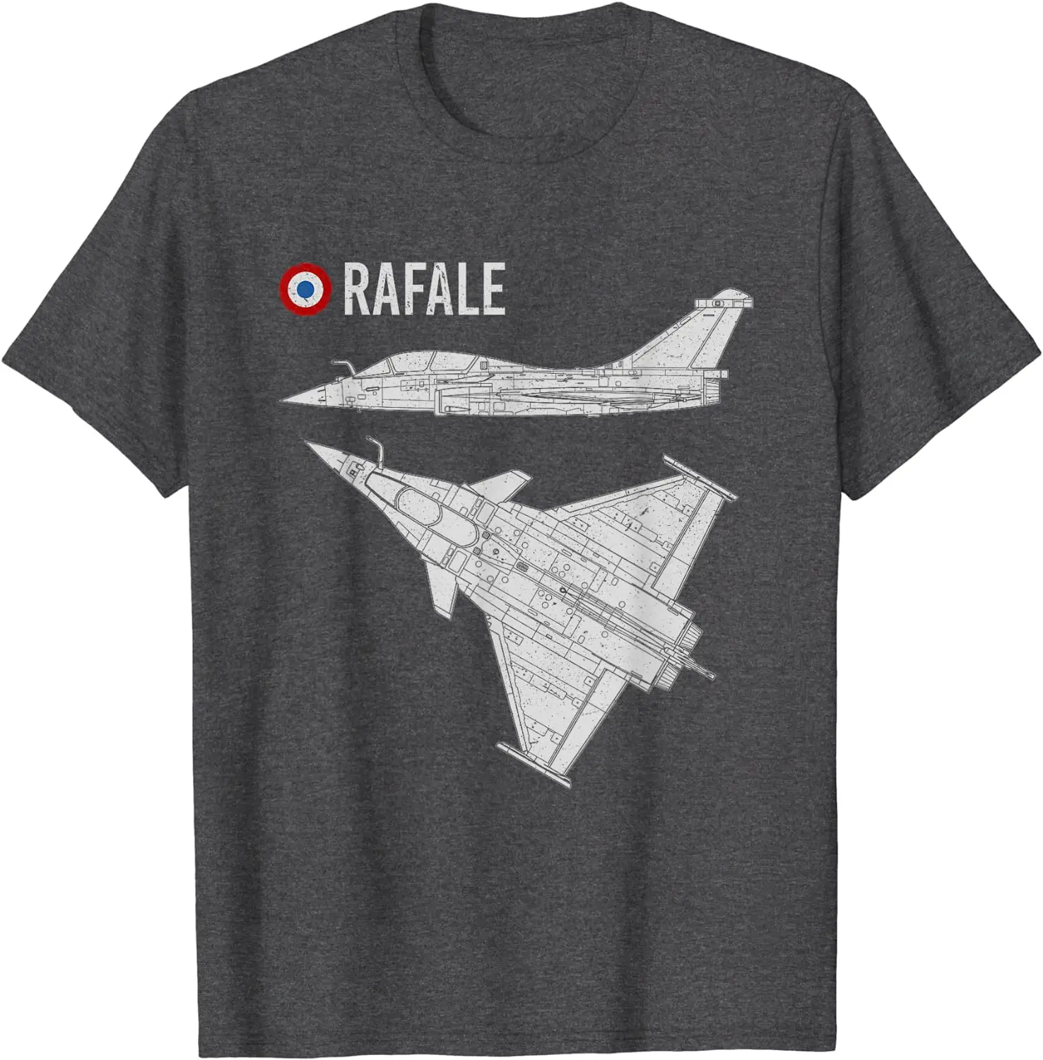 Rafale Aircraft Airplane French Flag Warplane Jet Avion T-Shirt Short Sleeve Casual Cotton O-Neck Summer Shirt