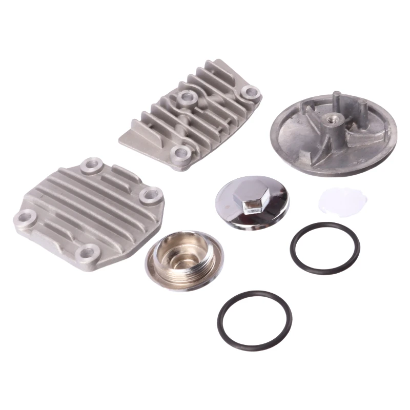 50cc 70cc 90cc 110cc Motorcycle Oil Cooler Adapter Engine Cylinder Cover Horizontal Engine Adapter Engine Cylinder Cover