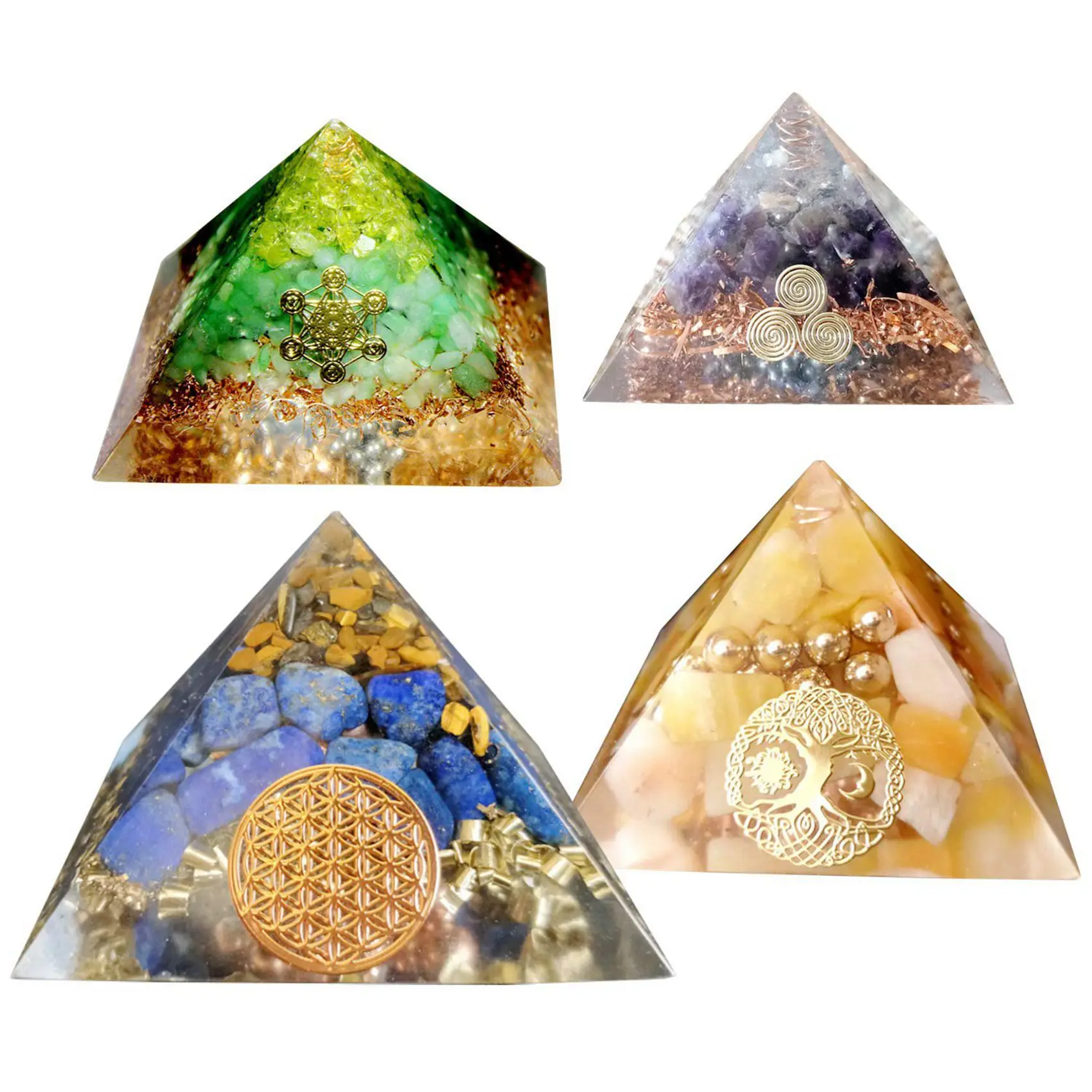 4X Large Resin Moldssilicone Pyramid Molds, Resin Casting Molds For DIY Orgone Pyramid,(Height:15Cm/5.9Inch)