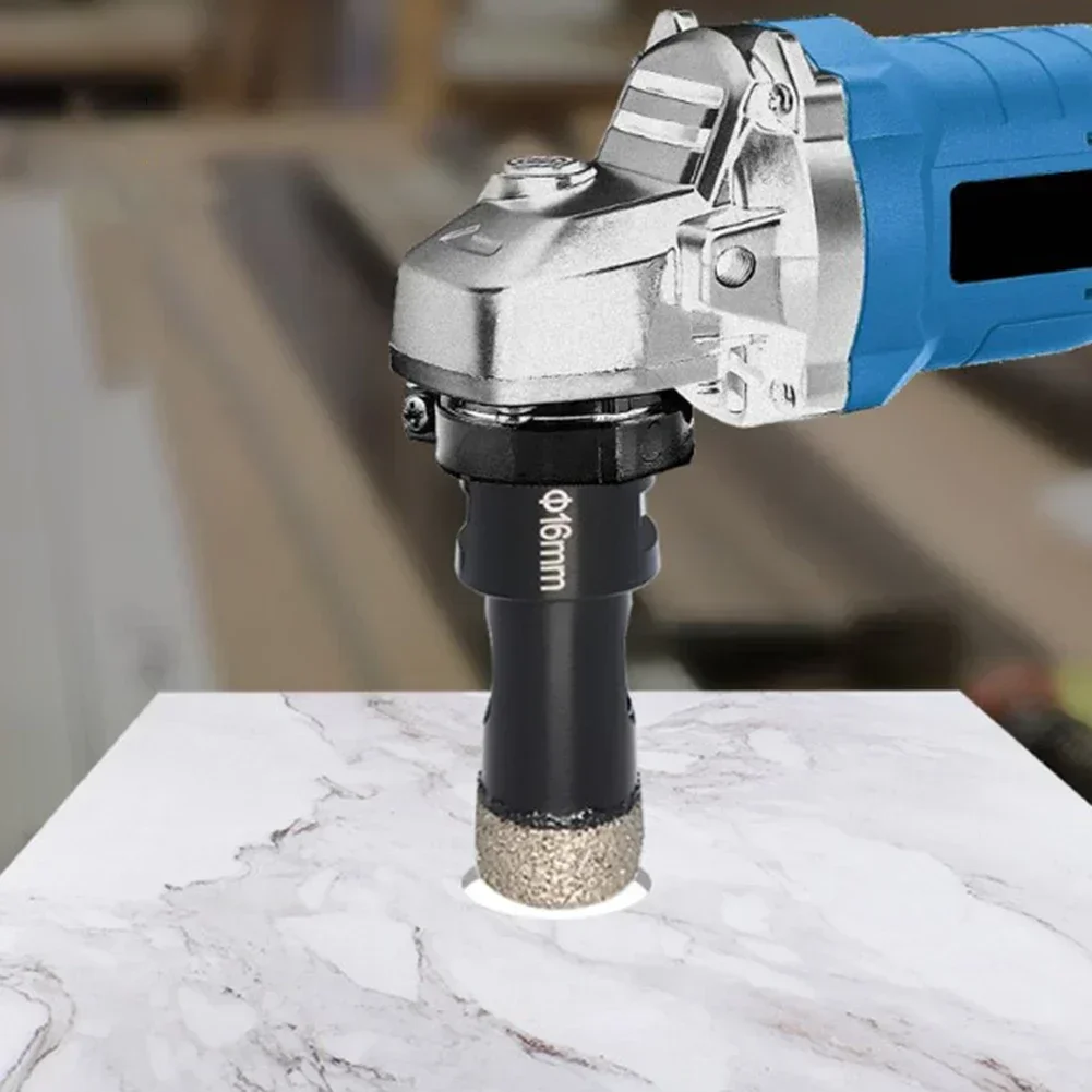 ดอกสว่านเจาะเพชรแบบแห้งขนาด6-16มม. ดอกสว่านเจาะหลุมเซรามิกดอกสว่านหินอ่อนหินแกรนิต M14ที่เปิดรูเกลียว