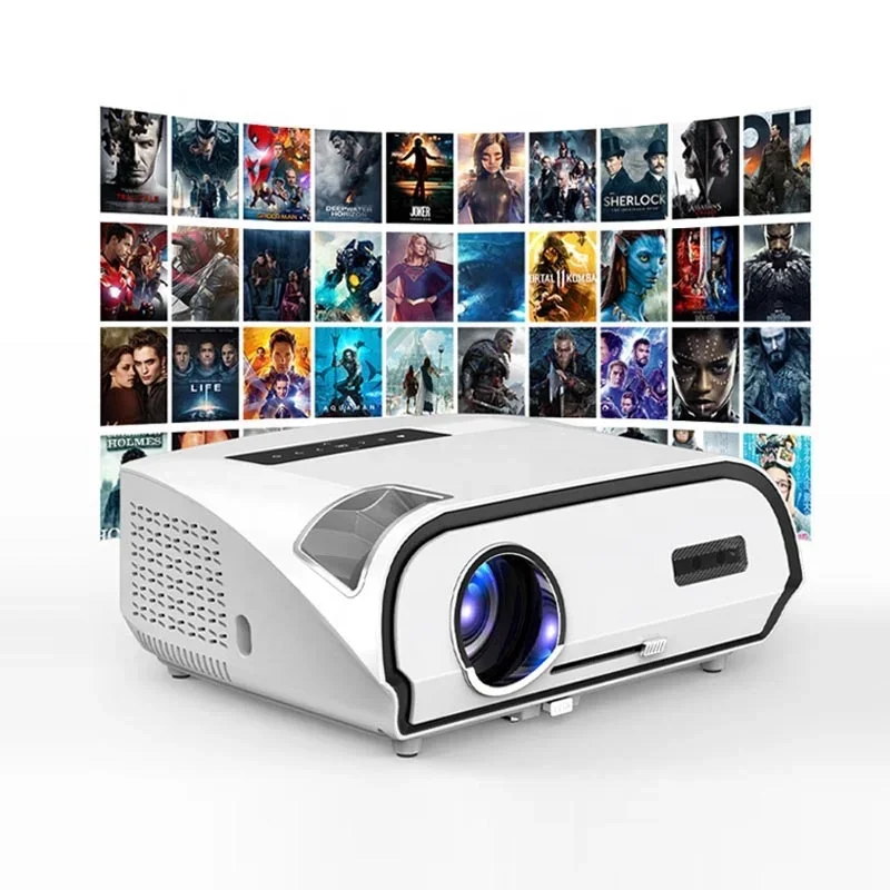 

Full HD 1080P Smart Android WIFI беспроводной домашний кинотеатр LED 3D LCD Видео мобильный 4K кинотеатр портативный мини-проектор
