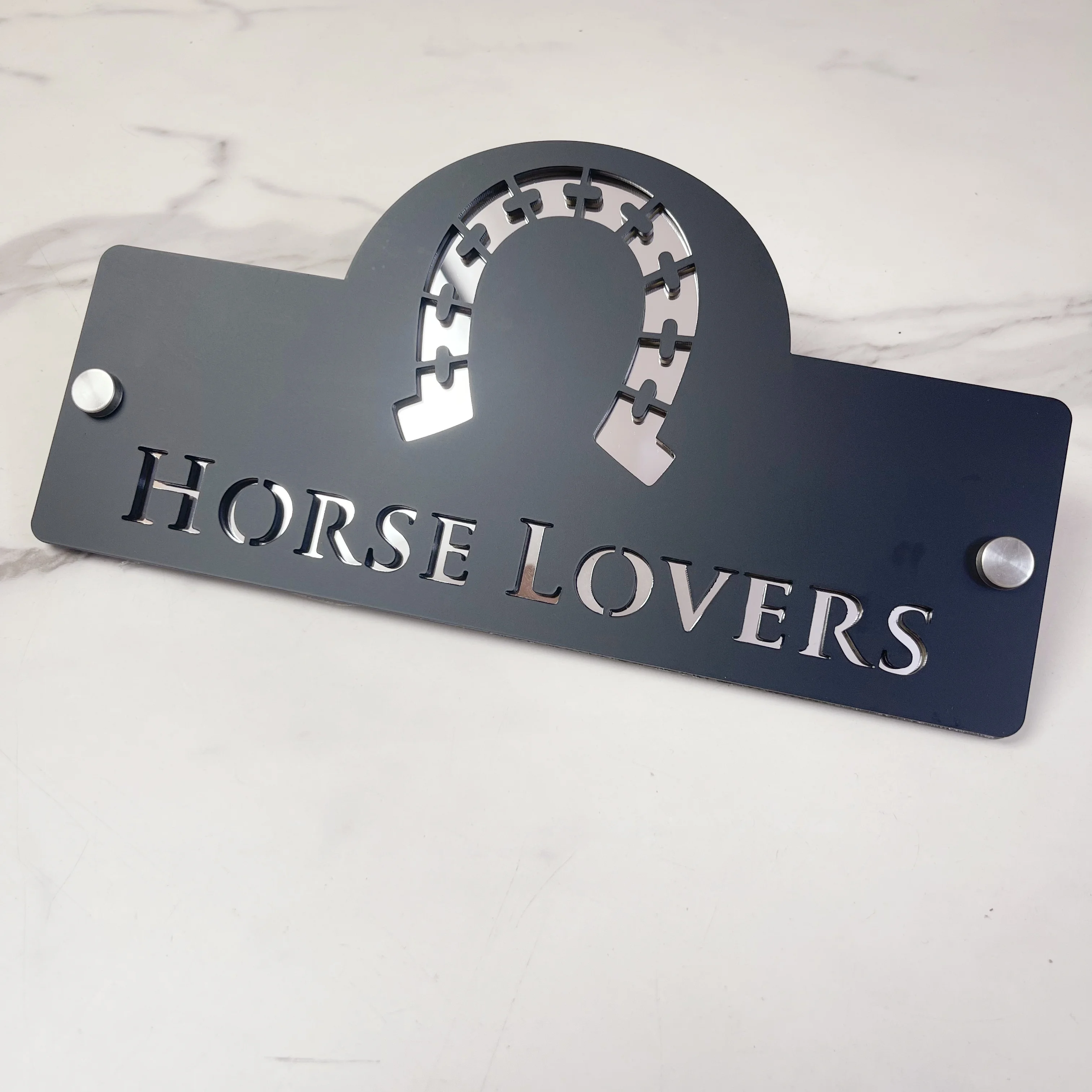 

Персонализированный 3D акриловый знак с номером дома, уличная индивидуальная адресная табличка, дизайн копыта лошади, современный уличный знак с номером, домашний декор