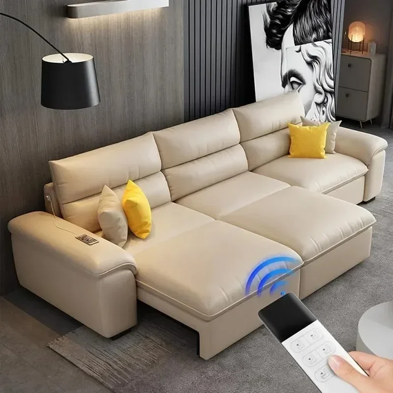 Sofás de Salón Europeos para Mujer, Diseño Único, Sofá Eléctrico de Lujo, Sofá de Dos Plazas, Sillones Nórdicos, Sillón Cama, Muebles Modernos