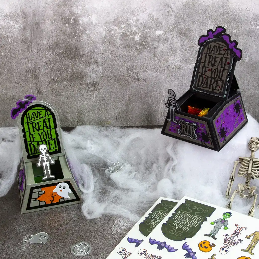 2025 settembre Nuovo Tonico Halloween Rilascio Spettrale Dolce Sacchetto Regalo Metallo Fustelle Stencil FAI DA TE Scrapbooking Fantasma Timbro Muore